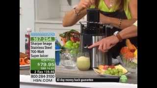 Sharper Image Stainless Steel 700Watt Super Juicer [upl. by Artiek174]