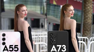 Samsung Galaxy A55 VS Samsung Galaxy A73 Camera Test [upl. by Llertnek]