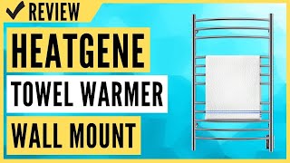 HEATGENE Towel Warmer Wall Mount Electric Plugin Hardwired Heated Towel Rack Review [upl. by Herson]