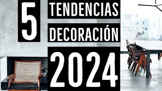 DISEÑO Y DECORACION DE INTERIORES 2024 TENDENCIAS [upl. by Neelahs166]