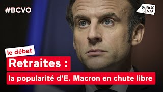 Retraites  la popularité dE Macron en chute libre [upl. by Seira]