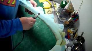 Sanding upholstery foam [upl. by Lamej775]