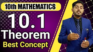 Theorem 101 class 10  Theorem no1 chapter 10 class 10 maths  exercise 101  theorem 1011 [upl. by Hicks]