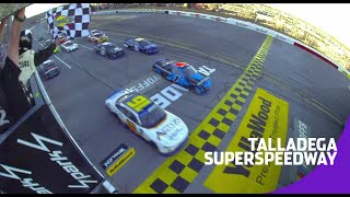 AJ Allmendinger wins in photo finish at Talladega [upl. by Yelhsa780]