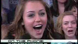 Miley Cyrus gets a call from Hilary Duff [upl. by Amocat574]