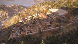 Visite virtuelle du sanctuaire panhellénique de Delphes Assassins creed Odyssey [upl. by Amethyst]