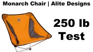 Alite Monarch Butterfly Camp Chair  250lb Test [upl. by Cartie]