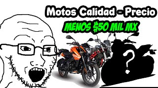 Las 5 mejores motos por menos de 50 MIL Pesos 2024 [upl. by Aleik625]