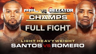 Yoel Romero vs Thiago Santos  PFL vs Bellator  Full Fight [upl. by Aicetal]