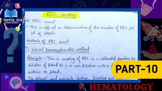 RBC Count  Hayems fluid  Total rbc count  hemocytometer rbc count [upl. by Bhatt]