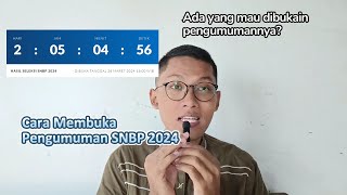 Cara Membuka Pengumuman SNBP 2024  Ilustrasi [upl. by Joellen154]