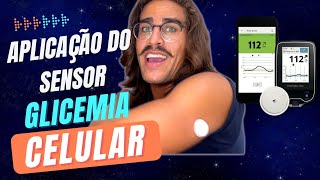 Como colocar o sensor freestyle libre glicemia no celular em casa [upl. by Pentheam730]