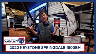 2022 Keystone Springdale 1800BH Travel Trailer Walkthrough [upl. by Vento]