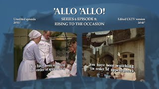 ALLO ALLO  RISING TO THE OCCASION 1989  The UKTV Edit  Comparison [upl. by Eraste]