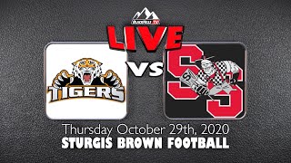 STURGIS BROWN FOOTBALL  Huron Tigers vs Sturgis Scoopers  LIVE [upl. by Kristine551]