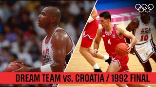 🇺🇸 USA vs 🇭🇷 Croatia  🏀 Basketball Final Barcelona 1992 [upl. by Drahcir]