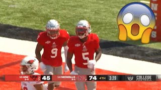 Nicholls State Scores 75 Points vs Incarnate Word  2021 Spring College Football [upl. by Auric]