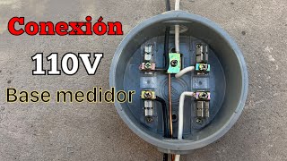 Como Conectar una Base de Medidor a 110V [upl. by Natsirhc]