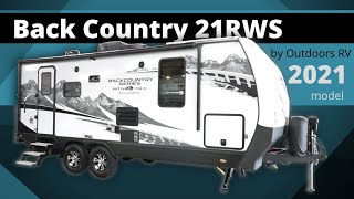 2024 Outdoors RV Back Country Series MTN TRX 21RWS  Adam [upl. by Oalsecnew47]