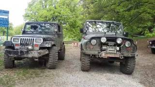 Jeep wrangler vs UAZ 469 off road Sovsko jezero [upl. by Hairu464]