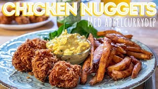 CHICKEN NUGGETS med TRIPPELFRITERADE POMMES och äppelcurrydip [upl. by Prisca]