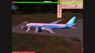 How to get ground services on the POSKY 777 in FSX [upl. by Relyk]