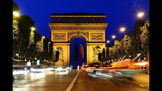 ChampsElysees  The Most Famous Street in Paris France Night View🇫🇷 [upl. by Eitsim288]