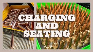 Reloading 65 Creedmoor Pt 2  Neck Expanding Powder Charging Bullet Seating [upl. by Alrrats]