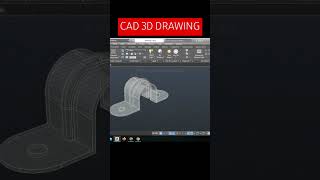 CAD 3D Drawing  Pipe Clamp 3 [upl. by Llien]