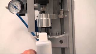 Pneumatischer Deckelverschrauber Pneumatic Bottle Capping Machine [upl. by Otreblide]