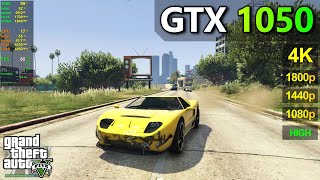 GTX 1050  GTA 5  1080p 1440p 1800p 4K [upl. by Asirem]