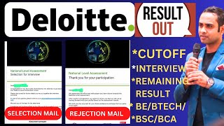 🔴Deloitte NLA Result Out  BEBtechBSCBCA  Deloitte Interview Preparation [upl. by Etom751]