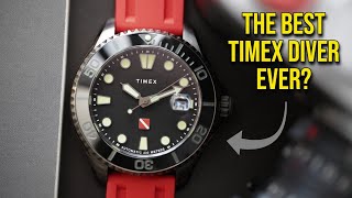 Im So happy TIMEX made this  Tiburón Automatic Dive Watch  200m  Sapphire Better than Seiko 5 [upl. by Stagg49]