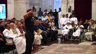 President Kovind presents Padma Bhushan to Mahendra Singh Dhoni [upl. by Nahtam538]