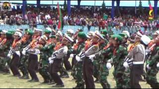 PERAGAAN POLISI DAN TENTARA CILIK DALAM ACARA PENUTUPAN TMMD KE097 0207 SIMALUNGUN [upl. by Fraase180]