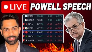 🚨 Live Powell Speech and Market Open [upl. by Rephotsirhc]