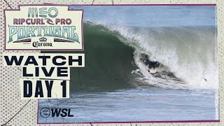 WATCH LIVE MEO Rip Curl Pro Portugal presented by Corona 2024  Day 1 [upl. by Notrab]