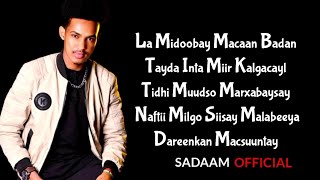 Siciid Qalinle  Malabeeya  Hees Cusub 2023  LYRICS [upl. by Paget280]