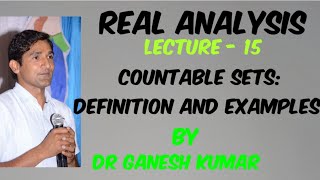 Lecture  15 Countable Sets Definition and Examples [upl. by Emersen]