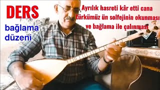 Ayrılık hasreti kâr etti cana solfejinin okunması ve bağlama ile çalınması Ali KOCAOĞLU [upl. by Nnaillij496]