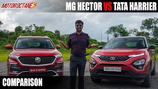 Tata Harrier vs MG Hector Comparison  Which to buy [upl. by Aeki]