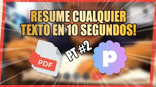 RESUME cualquier texto en 10 SEGUNDOS Pt2 [upl. by Lek575]