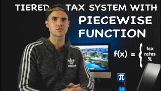 Tiered Tax System with Piecewise Function  Grade 12 Advanced Functions MHF4U [upl. by Ahsocin]