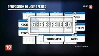 suppression de 3 jours fériés catholiques [upl. by Jac]