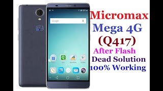 How To Flash Micromax Q417  Canvas Mega 4G Dead Solutionvia Flashing [upl. by Annalee]