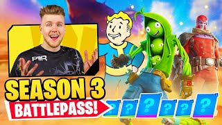 NEW SEASON 3 BATTLE PASS IN FORTNITE [upl. by Llenaej]