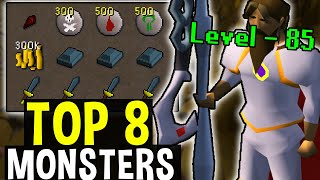 Top 8 Mid Level Monsters You can Kill for Easy money OSRS [upl. by Earised]