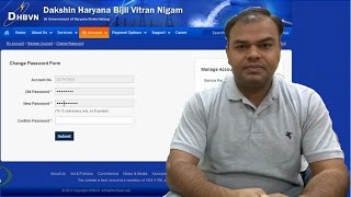 DHBVN Electricity Bill Profile Password Reset [upl. by Osyth]