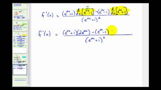 Ex 5A Derivatives Involving the Exponential Function with Base e and the Quotient Rule [upl. by Dulcia]