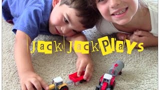 Toy Farm Tractor UNBOXING Farm Tractors for Children  JackJackPlays [upl. by Aicatsan386]